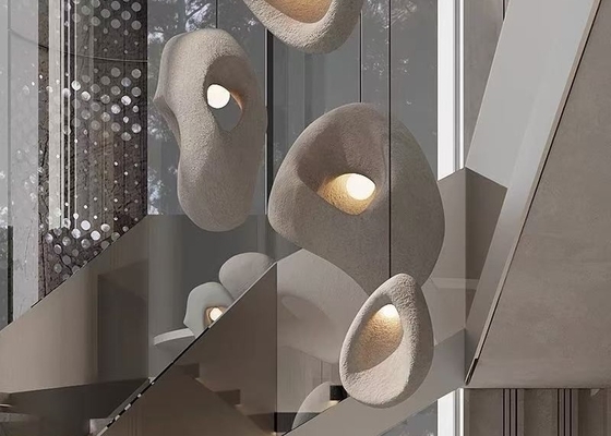 Cement and concrete and resin light fixtures travel hotel and house contemporary pendant lamp