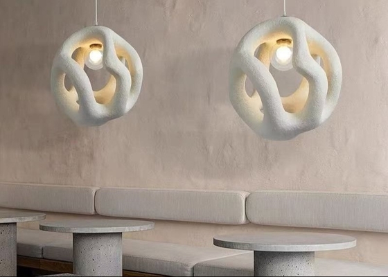 Cement and concrete and resin light fixtures travel hotel and house contemporary pendant lamp