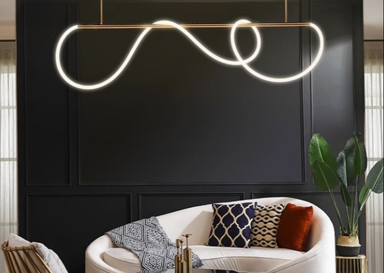 Contemporary Design Warm Ambiance Round Rope DIY Bedroom Pendant Lamp Chandelier