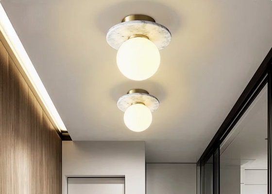 Natural marble Nordic villa corridor ceiling lamp designer homestay art creative personality corridor lamp