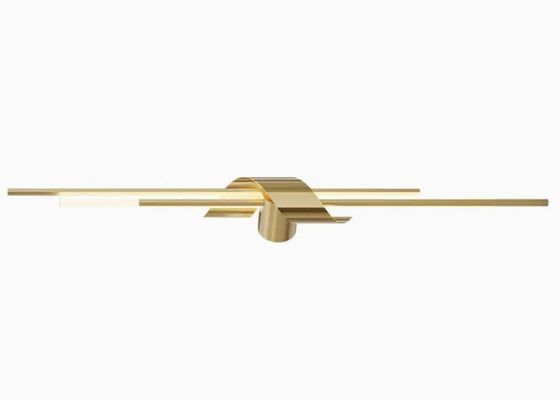 Nordic minimalist light luxury long strip wall lamp simple modern living room TV background wall bedroom bedside mirror grille lamp
