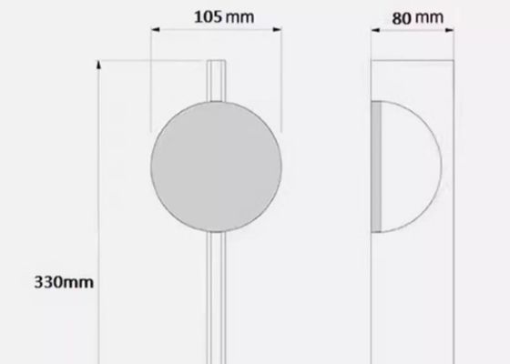 Nordic silver wall lamp modern simple bedroom bedside minimalist light wall lamp