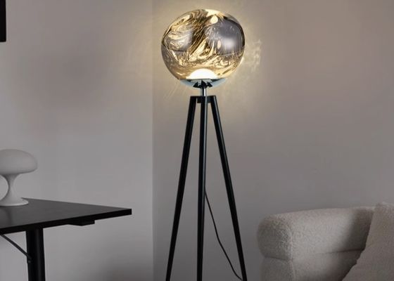 Nordic silver table lamp modern simple bedroom bedside ball light floor lamp