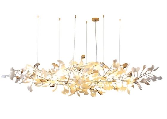 Project Chandelier Living Room Dining Room Lamp Light Luxury Leaf Villa Chandelier