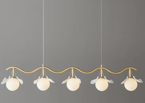 White Luxury Interior Round Ring And Big Villa Ceramic Pendant Lamp For Home