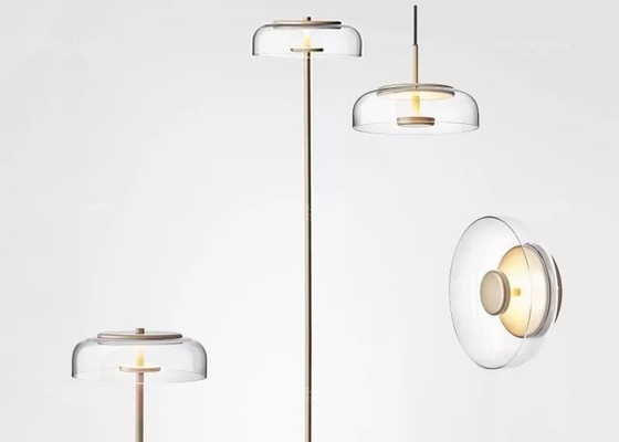 Modern Wall  Indoor Led Bedside Hotel  Gold Small Glass Wall Lamp