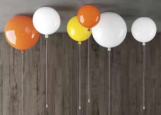 Kids Children Bed Room Pendant Light Colourful Glass Balloon Led Ceiling  Lamp