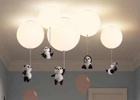 Romantic Kids Children Bed Room Pendant Light Colourful Glass Balloon Led Ceiling Chandelier Lamp