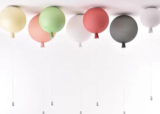 Kids Children Bed Room Pendant Light Colourful Glass Balloon Led Ceiling  Lamp