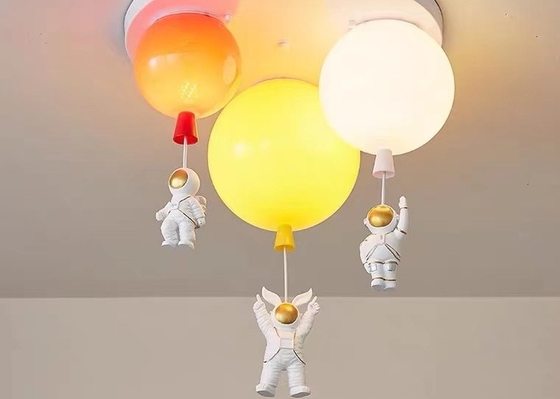 Kids Children Bed Room Pendant Light Colourful Glass Balloon Led Ceiling  Lamp