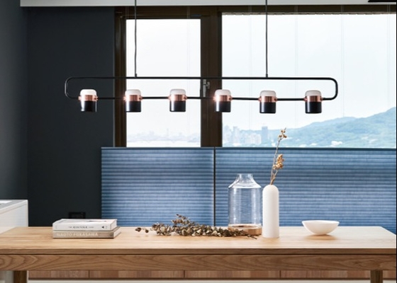 Led Pendant Lights Plated Rose Gold  Iron Small Hanging Lamps Dining Room Bedroom Light Fixture