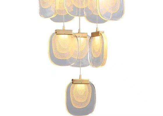 Modern Hotel Lobby Villa Decoration Pendant Light Custom Large Project Luxury LED Crystal Chandelier