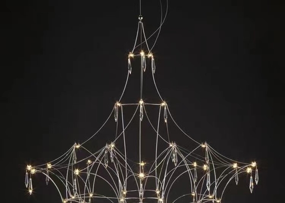 Good Quality Ceiling Handmade lampshade Hanging Lighting Modern Kitchen LED Pendant Chandelier