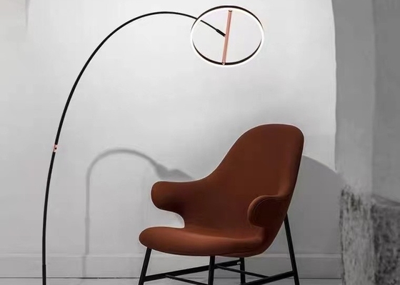 Elegant Home Decor Contemporary Gold Luxury Long Led Simple Floor Lamp For Bedroom