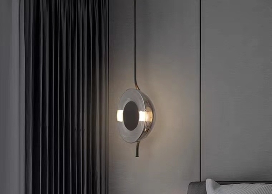 Modern Light Fixtures Restaurant Hanging Ceiling Iron Glass Pendant Lamp