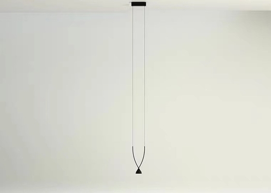 Modern Indoor Dining Room Black Chandelier Restaurant Showroom Ceiling LED Pendant Light