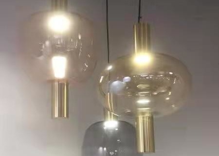 Dining Room Creative Hanging Lamp LED Chandelier Light Restaurant Bar Design Glass Fixture